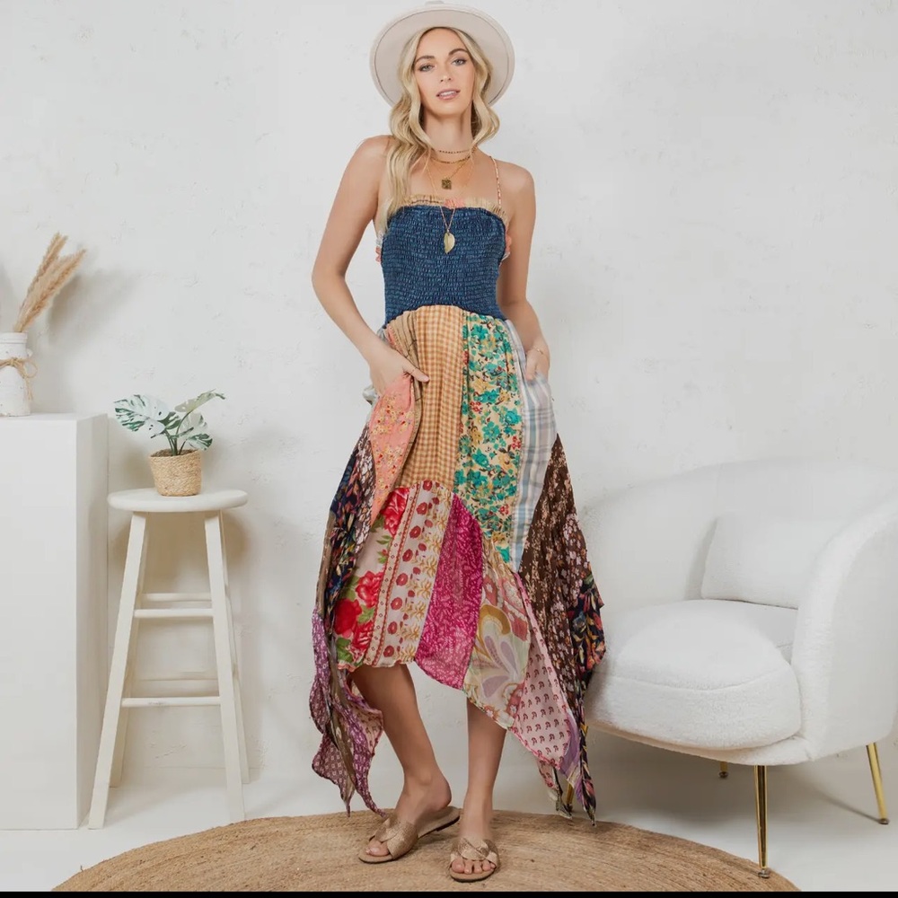 Bohemian Patchwork Dress